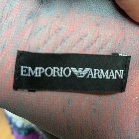 EMPORIO ARMANI Tweed Multicolored Dress Size Medium 44 - Picture 8 of 11